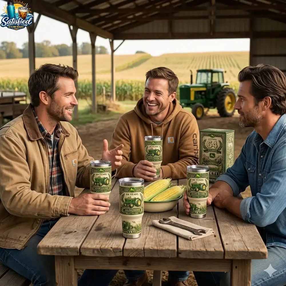 John Deere 1954-2026 62th Anniversary 3D Relief Tumbler