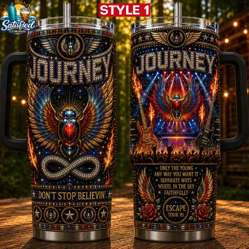 Journey Classic Rock 40oz Adventure With Handle Tumbler