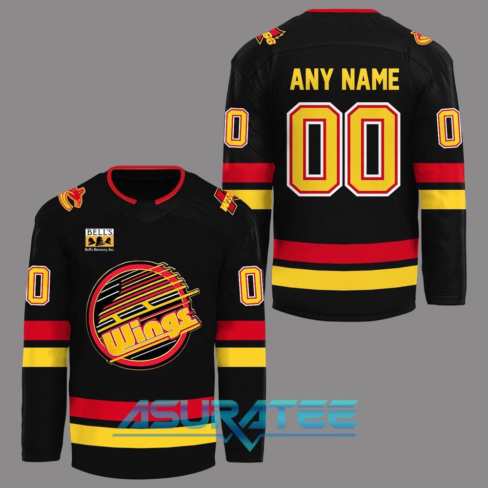 Kalamazoo Wings x Canucks Night Limited Edition Hockey Jersey