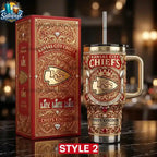 Kansas City Chiefs 40oz With Lid and Straw Edition Tumbler