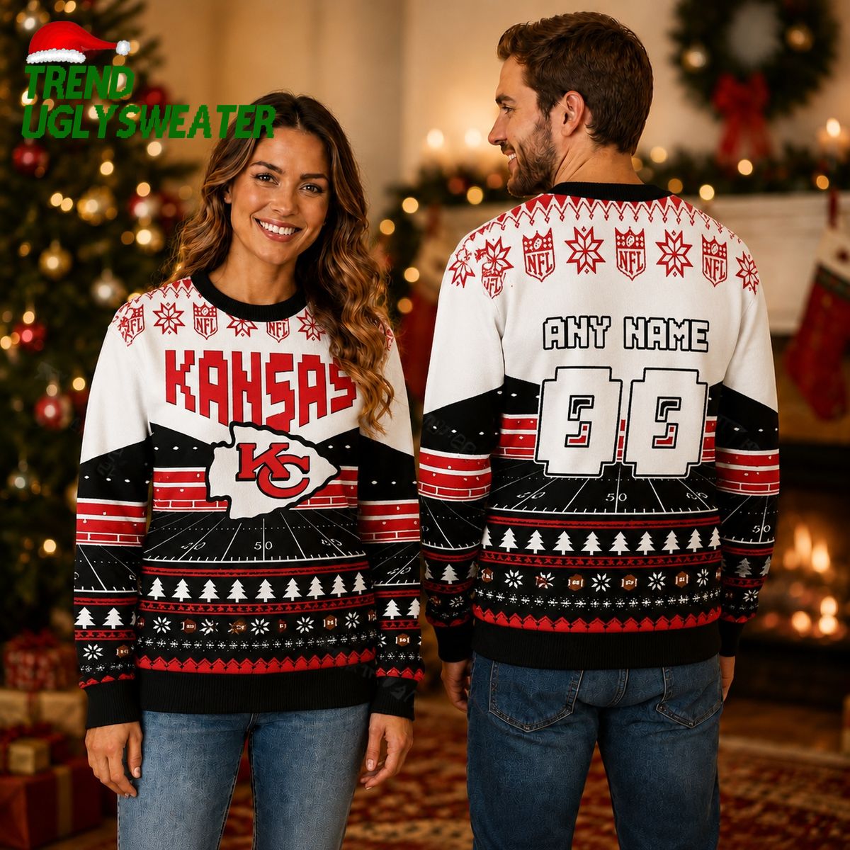 Kansas City Chiefs Field Dominance Ugly Christmas Sweater