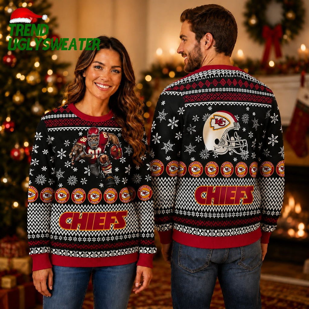 Kansas City Chiefs Game Day Holiday Ugly Christmas Sweater