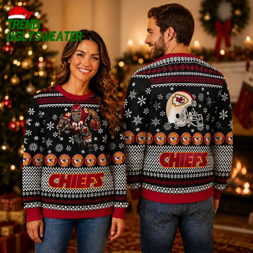 Kansas City Chiefs Game Day Holiday Ugly Christmas Sweater