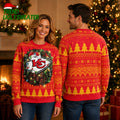 Kansas City Chiefs Holiday Wreath Ugly Christmas Sweater