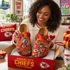 Kansas City Chiefs Kingdom 3D Embossed Football Suede Clogs