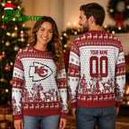Kansas City Chiefs Personalized Reindee Ugly Christmas Sweater