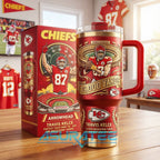 Kansas City Chiefs Travis Kelce 13K Yards YETI Tumbler