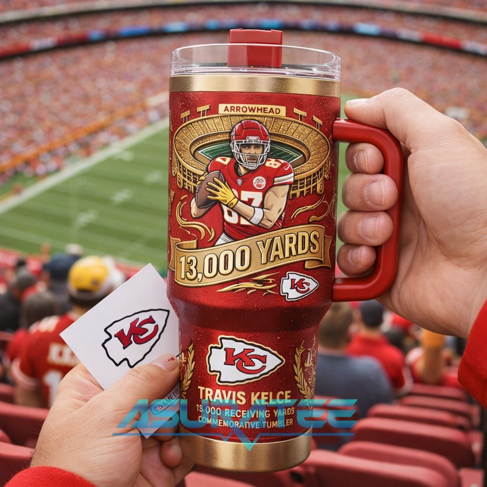 Kansas City Chiefs Travis Kelce 13K Yards YETI Tumbler