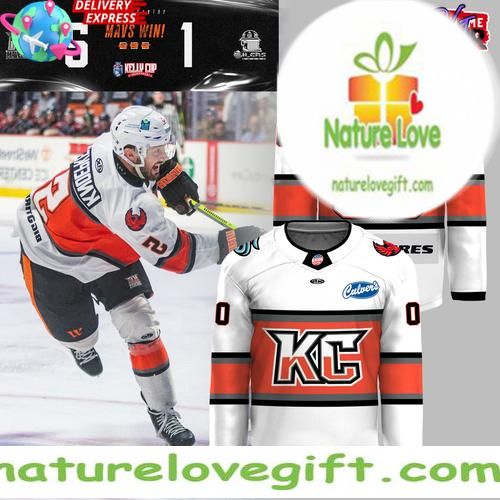 Kansas City Mavericks 2026 Kelly Cup Playoffs Hockey Jersey White