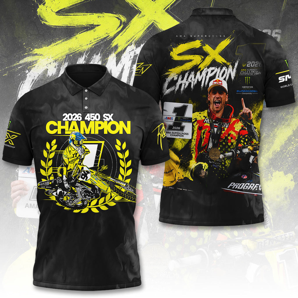 Ken Roczen 450SX Champion 2026 3D Apparel – TANTN22842