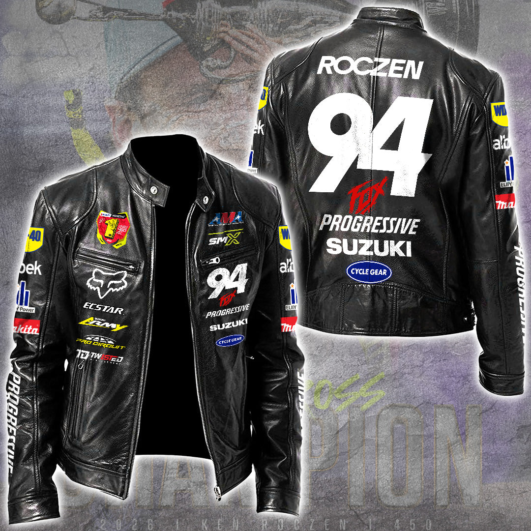 Ken Roczen 450SX 2026 Champion Motorcycle Leather Jacket – GNE6406