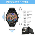 Kingdom Hearts 25th Anniversary Black Stainless Steel Watch - TMTHU7525