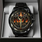 KISS 53 Years Anniversary Black Stainless Steel Watch - TANTN24554