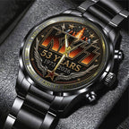 KISS 53 Years Anniversary Black Stainless Steel Watch - TANTN24554