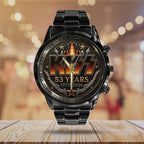 KISS 53 Years Anniversary Black Stainless Steel Watch - TANTN24554