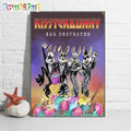 Kiss Band Happy Easter Kissterbunny Egg Destroyer Wall Art Poster Canvas