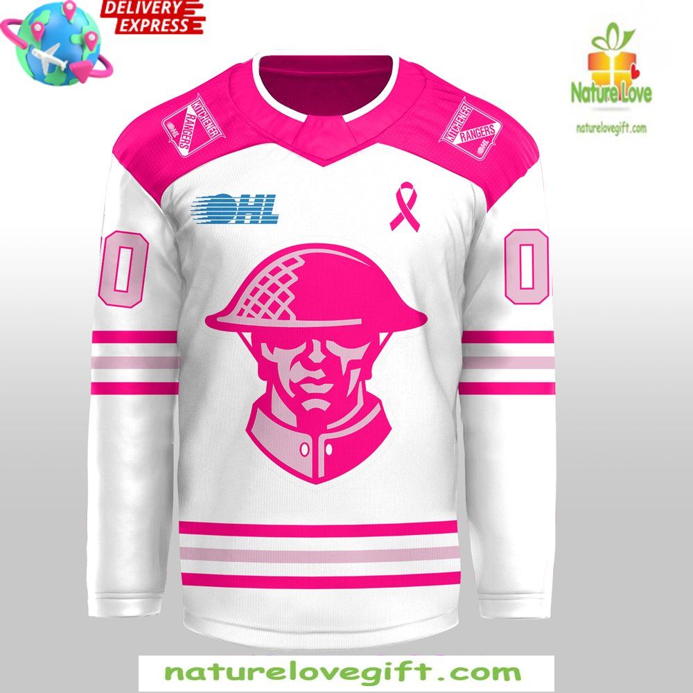 Pink In The Rink 2026 Kitchener Rangers Hockey Jersey