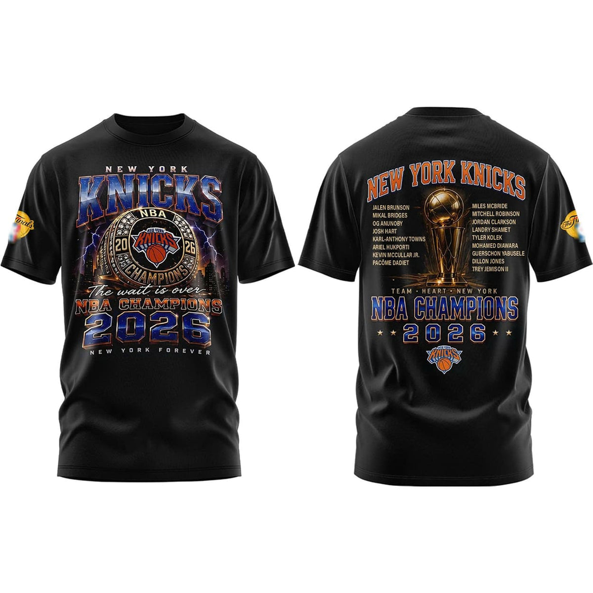 Knicks 2026 Rings Champions Shirt
