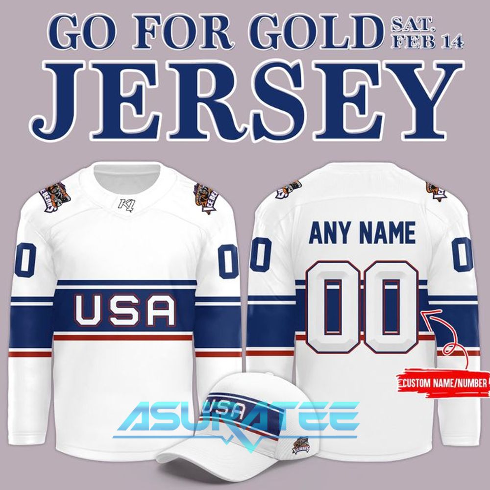 Knoxville Ice Bears Go for Gold Night 2026 Hockey Jersey