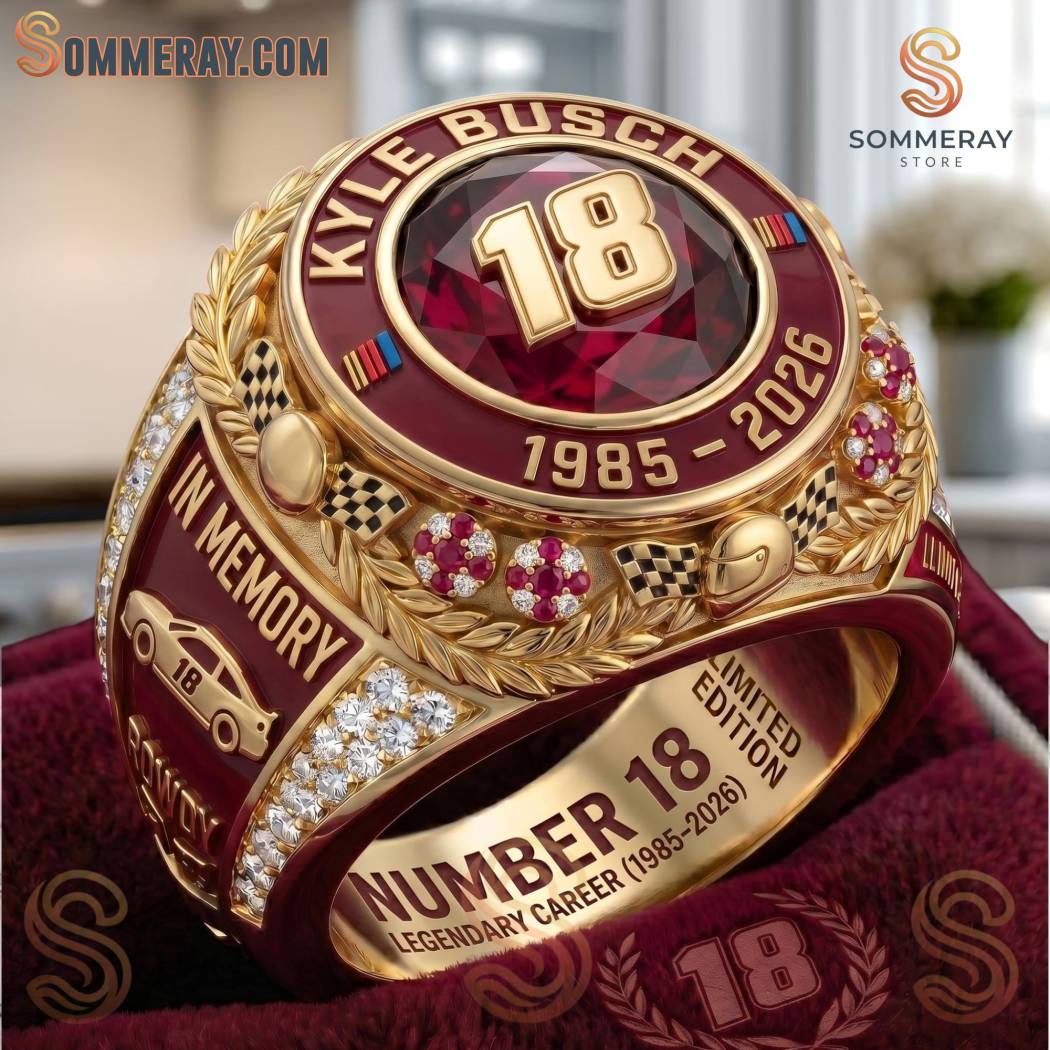 Kyle Busch No 18 Legendary Career 1985-2026 Limited Edition Ring