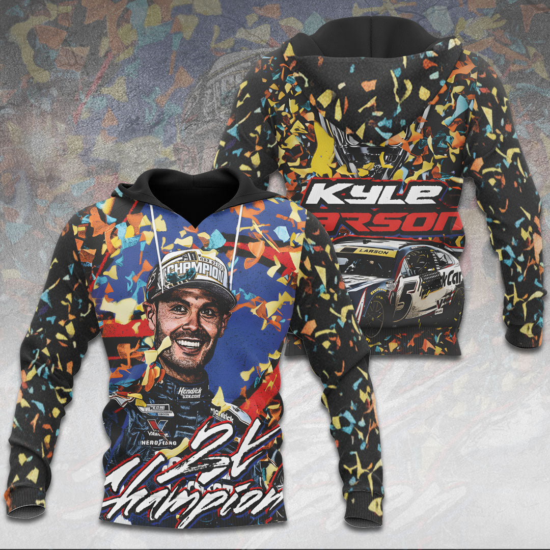 Kyle Larson 2025 NASCAR Cup Series Champion 3D Apparel – TANTN18426