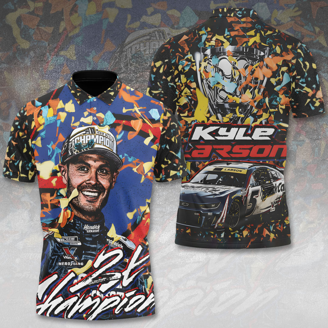 Kyle Larson 2025 NASCAR Cup Series Champion 3D Apparel – TANTN18426