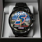 Kyle Larson 2025 NASCAR Cup Series Champion Black Stainless Steel Watch – TANTN18543