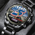 Kyle Larson 2025 NASCAR Cup Series Champion Black Stainless Steel Watch – TANTN18543