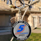 Kyle Larson 2025 NASCAR Cup Series Champion Custom Shape 2-sided Keychain – MAITM13724