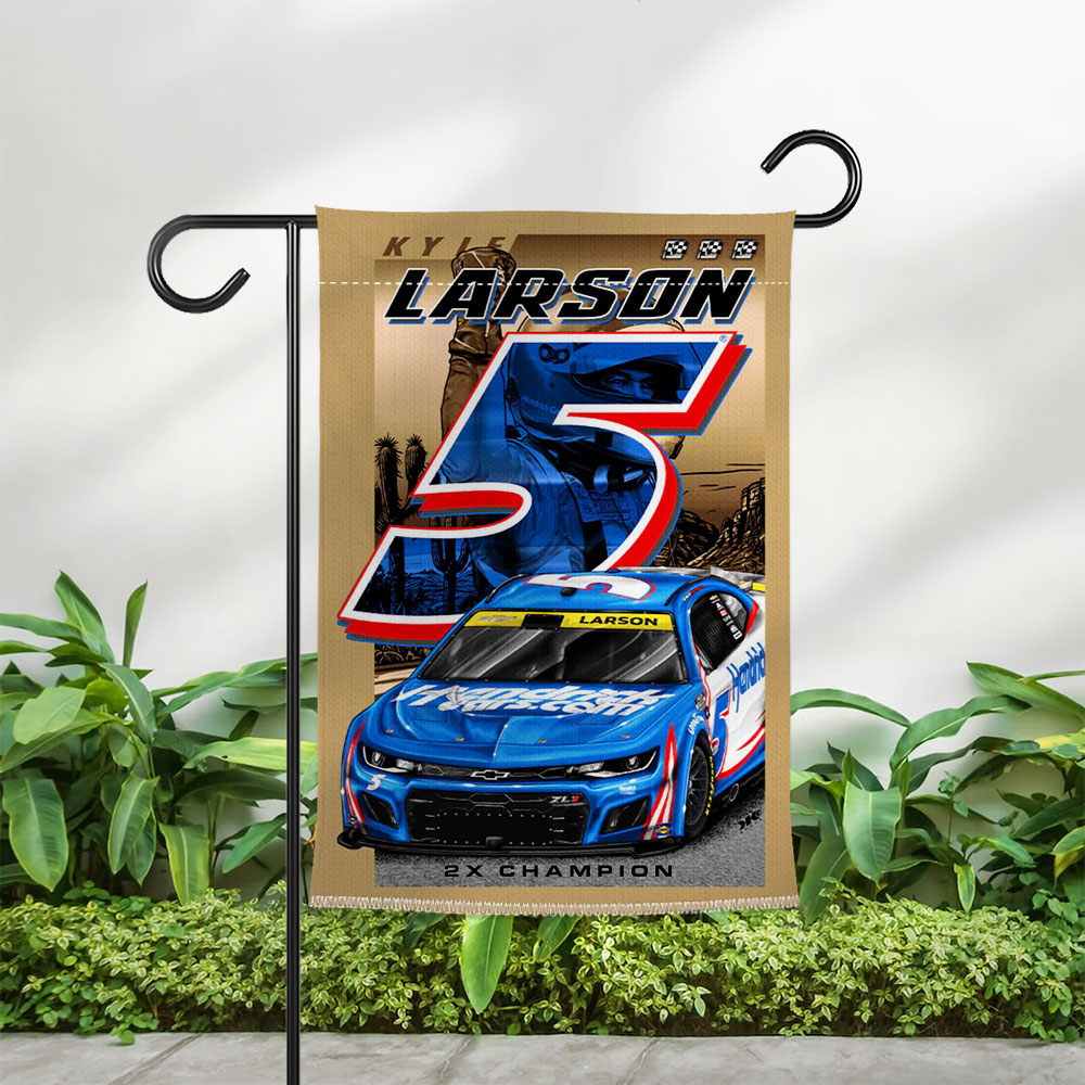 Kyle Larson Double-side Garden Flag – TMTHU2031