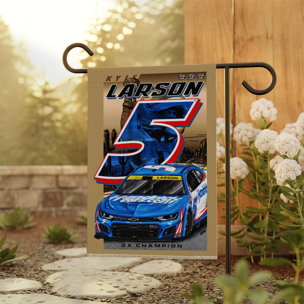 Kyle Larson Double-side Garden Flag – TMTHU2031
