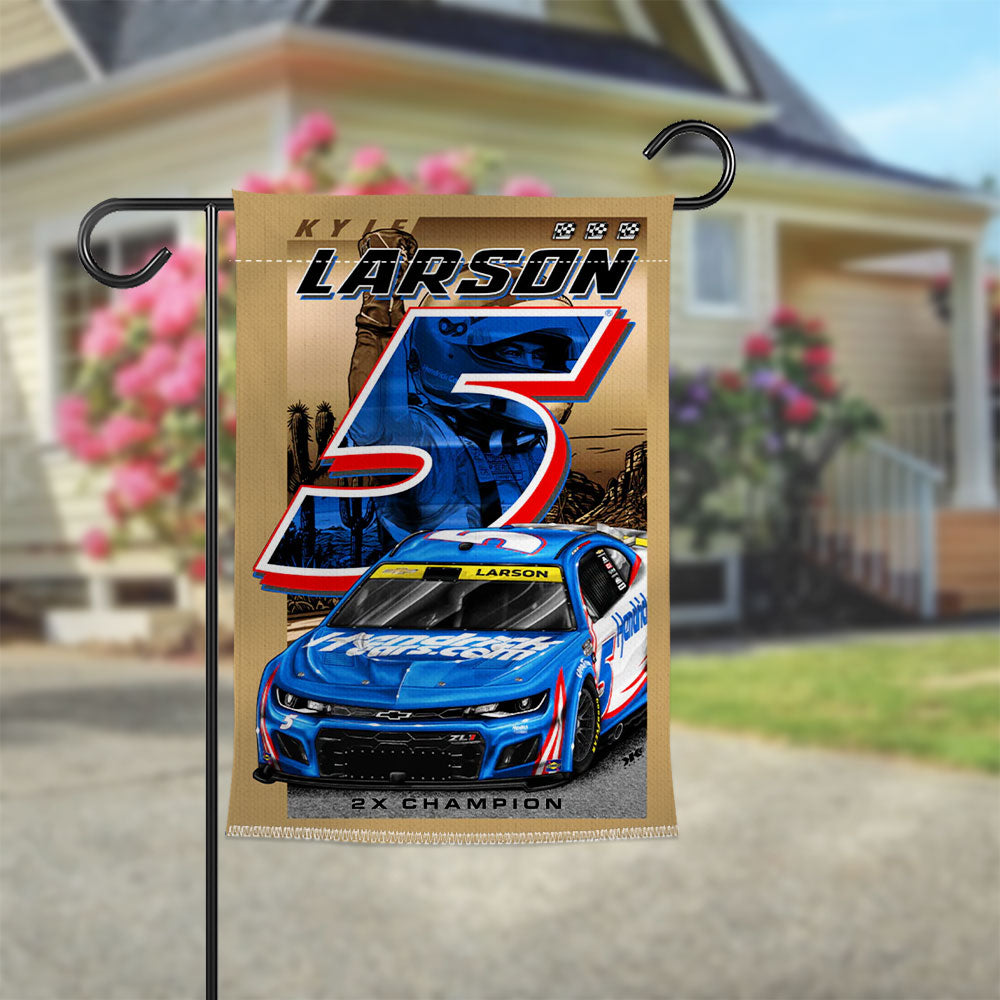 Kyle Larson Double-side Garden Flag – TMTHU2031