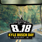 Kyle Busch Custom shape 2-sided Acrylic Car Ornament – GNE8217