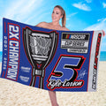 Kyle Larson Rectangle Beach Towel – GNENEW746