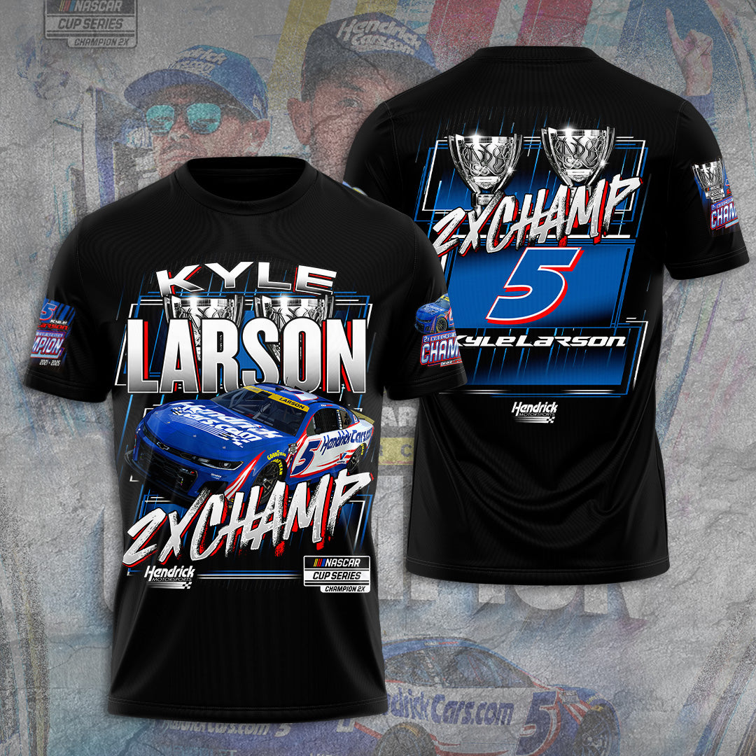 Kyle Larson 2025 NASCAR Cup Series Champion 3D Apparel – TANTN18092