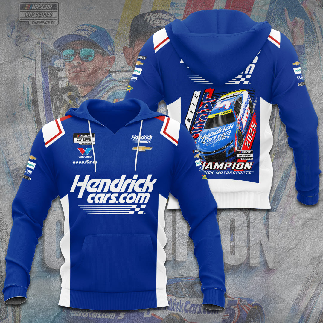 Kyle Larson 2025 NASCAR Cup Series Champion 3D Apparel – TANTN18362