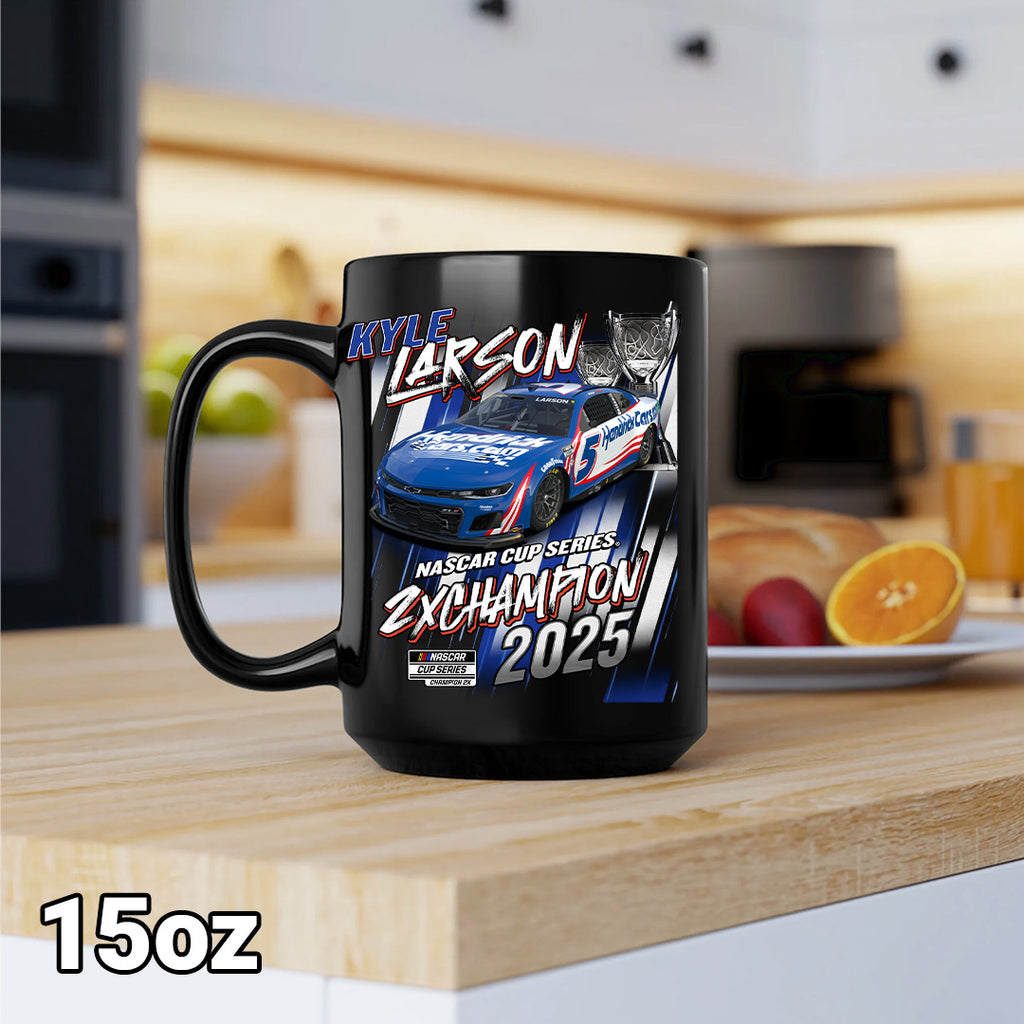 Kyle Larson 2025 NASCAR Cup Series Champion Ceramic Mug – TANTN18455
