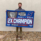 Kyle Larson 2025 NASCAR Cup Series Champion 3D Double-side House Flag – TANTN18087