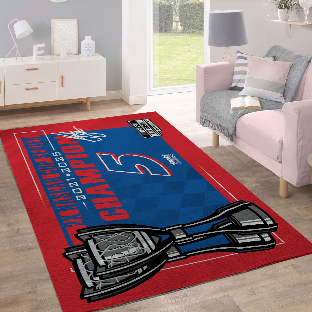 Kyle Larson 2025 NASCAR Cup Series Champion Rectangular Rug – TANTN18165