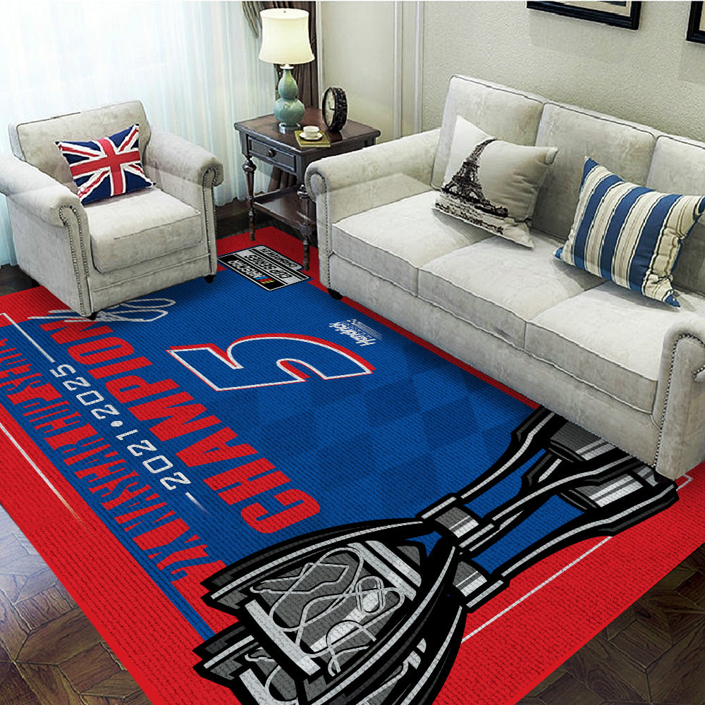Kyle Larson 2025 NASCAR Cup Series Champion Rectangular Rug – TANTN18165