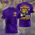 LSU Tigers Baseball 2025 National Champions 3D Apparel – TANTN 13902