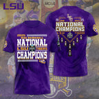 LSU Tigers Baseball 2025 National Champions 3D Apparel – TANTN 13919