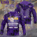 LSU Tigers Baseball 2025 National Champions 3D Apparel – TANTN 13982