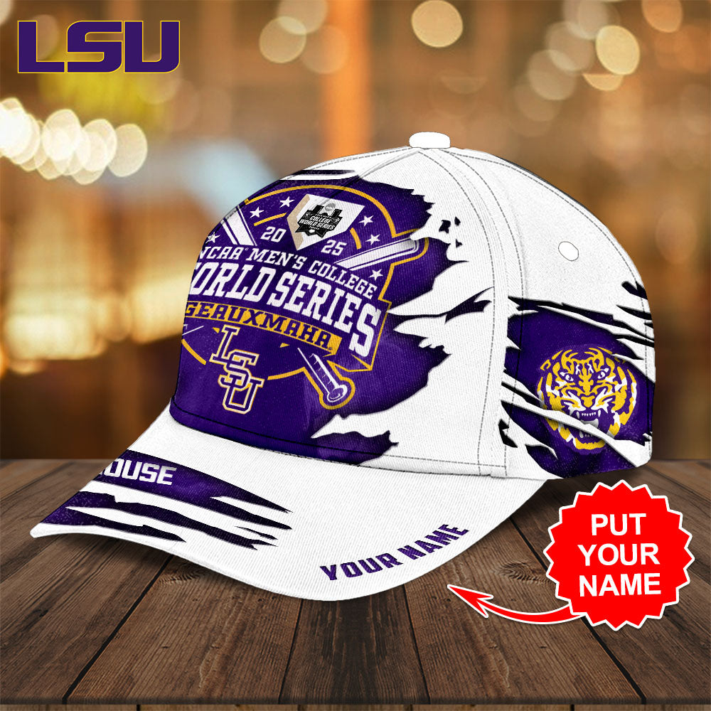 Personalized LSU Tigers Baseball 2025 National Champions Classic Cap – TANTN 14018