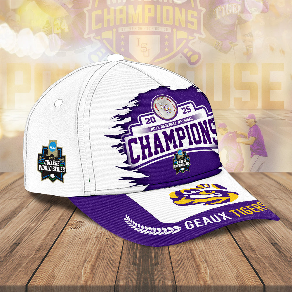 LSU Tigers Baseball 2025 National Champions Classic Cap – MAITM 11895