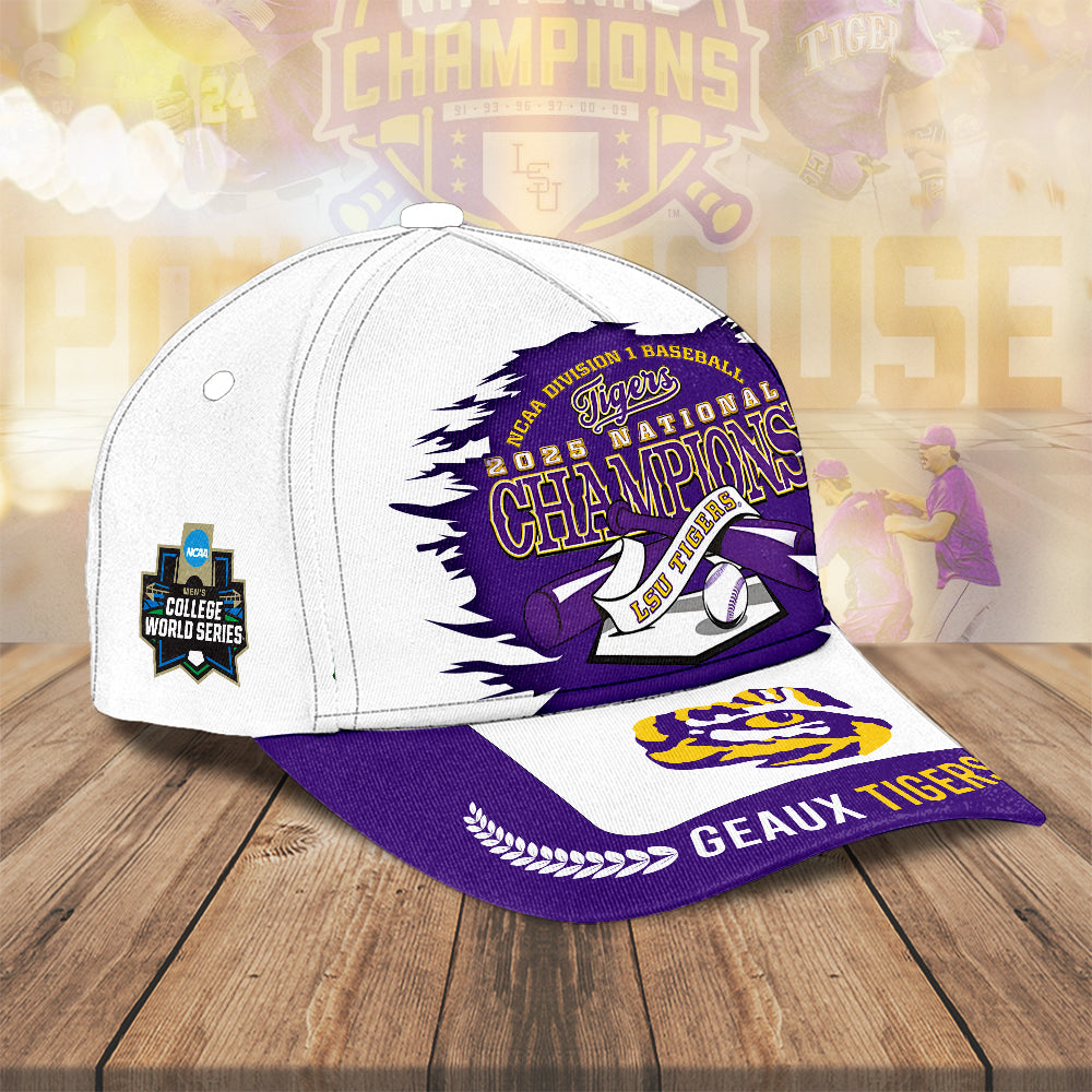 LSU Tigers Baseball 2025 National Champions Classic Cap – MAITM 11896