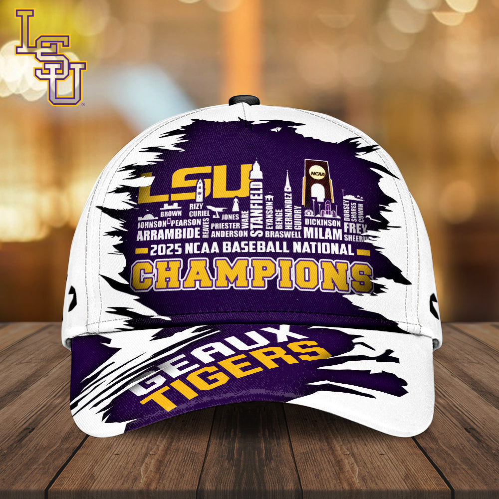 LSU Tigers Baseball 2025 National Champions Classic Cap – MAITM 11948