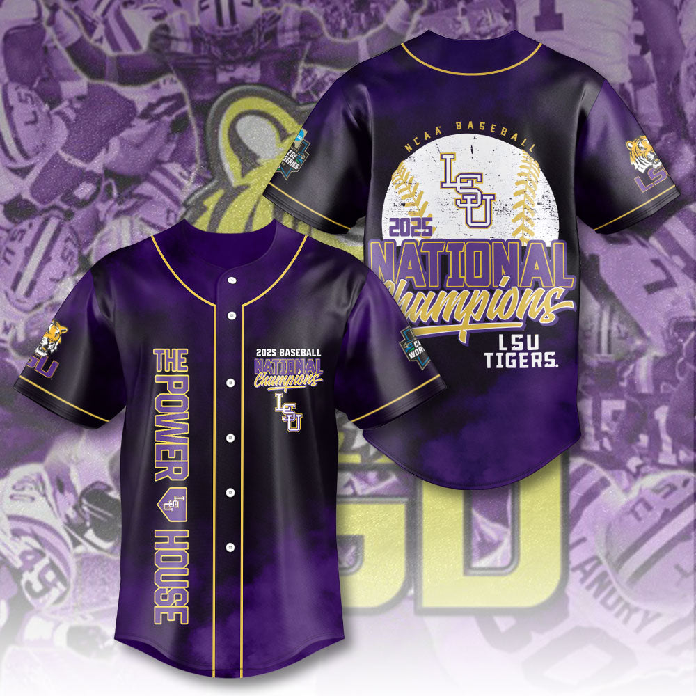 LSU Tigers Baseball Baseball Jersey – HOATT 11353