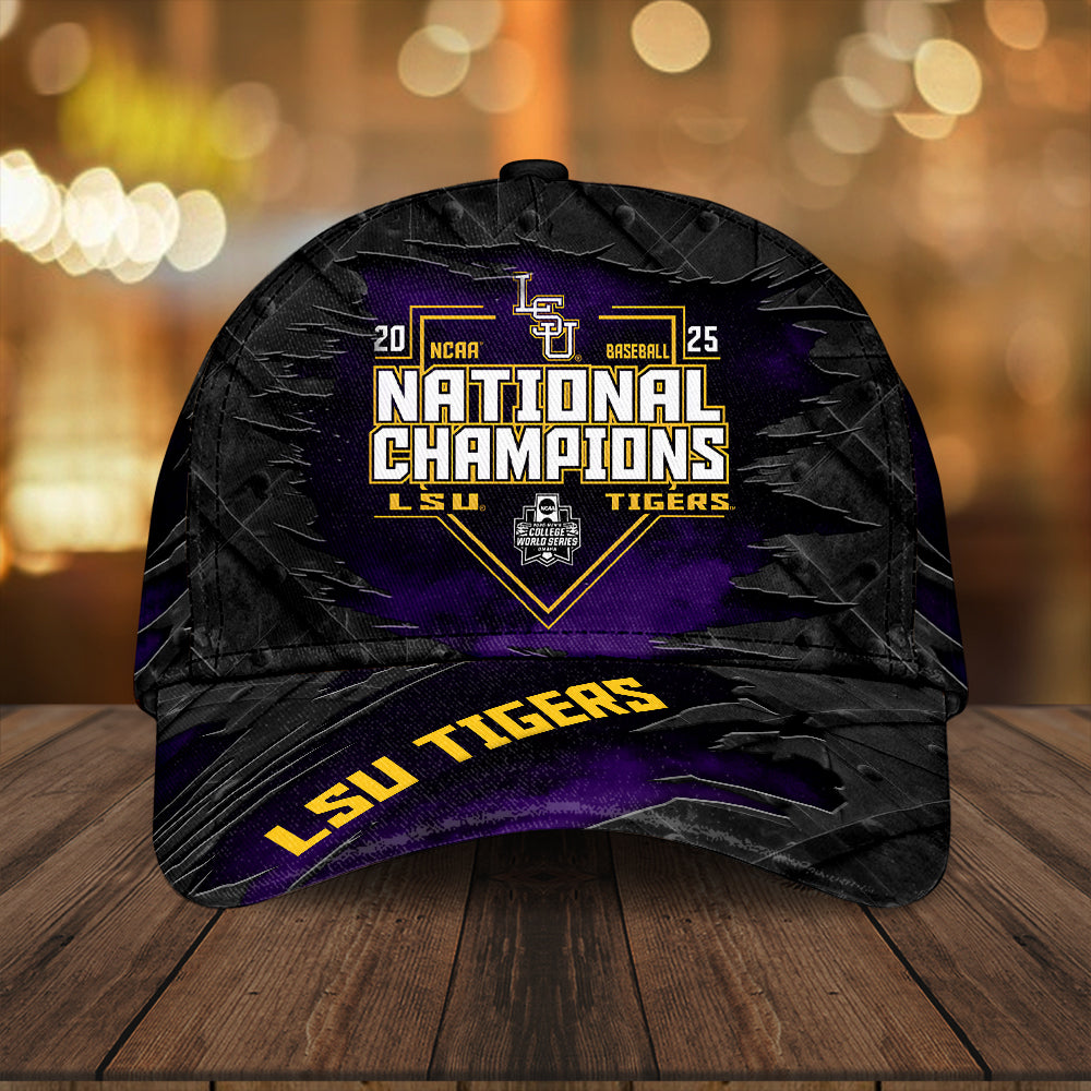 LSU Tigers Baseball 2025 National Champions Classic Cap – HOATT 11365