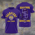 LSU Tigers Baseball 2025 National Champions 3D Apparel – TANTN 13945